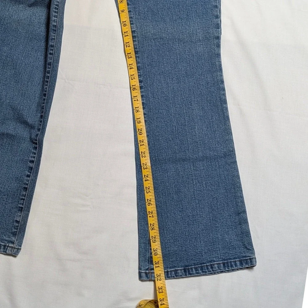 Lauren Ralph Lauren Jeans Co Blue Bootcut Flap Pocket Denim Pants Womens 10